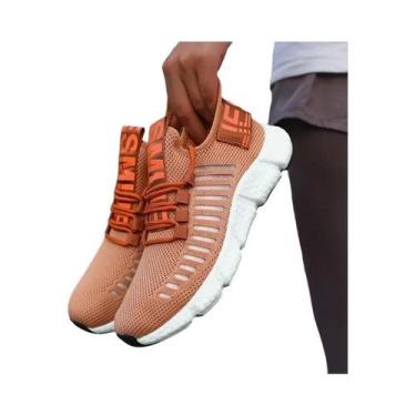 Imagem de Tênis Feminino Casual Respirável - Sapatos Esportivos Leves e Modernos