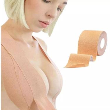 Imagem de Fita Adesiva Protetora De Seios Peito Suspende Sutião Bege