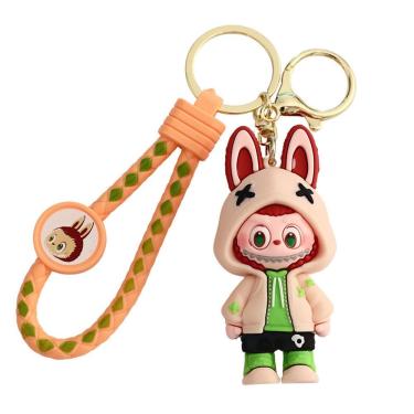 Imagem de Chaveiro com capuz Bunny Bucktooth Cartoon Character PVC