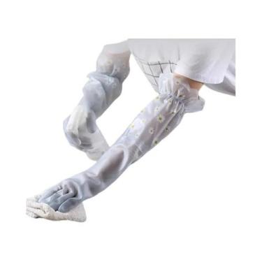 Imagem de Luvas De Limpeza De Látex Impermeáveis Para O Inverno, Resistentes Ao 