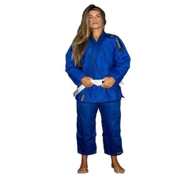 Imagem de Kimono Trançado Flex Jiu Jitsu Adulto - Azul - Torah-Unissex