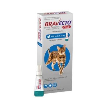 Imagem de Bravecto Plus Gatos 2,8-6,25kg 1 pipeta - Msd