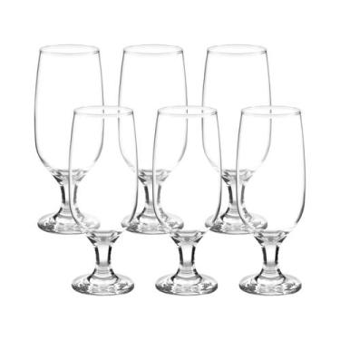 Imagem de Conjunto de Taças de Vidro para Cerveja 6 Peças - 300ml Nadir Floripa 
