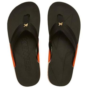 Imagem de Chinelo Kenner Nk6 Pro Preto Laranja Tradicional Original-Masculino
