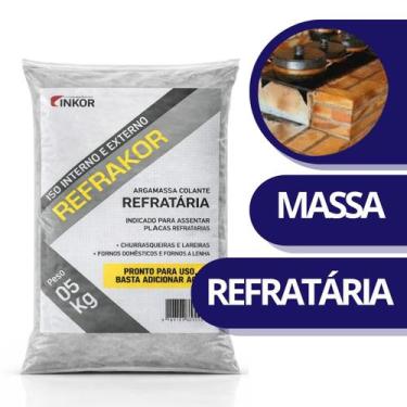 Imagem de Massa Refrataria Argamassa Para Alta Temperatura P/ Tijolos E Placas 5