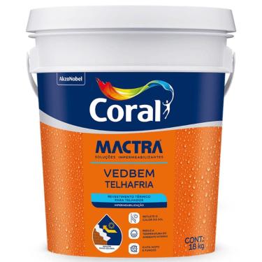 Imagem de Tinta Impermeabilizante Térmica para Telhas 18 Kilos - 5859573 - CORAL