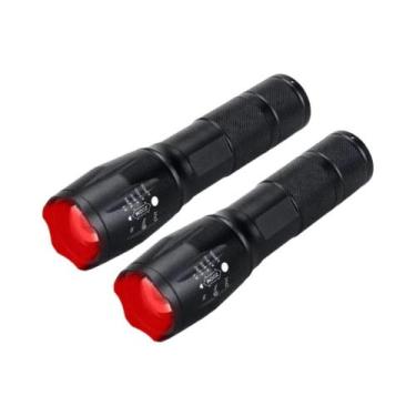 Imagem de Lanterna Tática Verde Para Caça, LED Recarregável via USB, Zoomável, 5