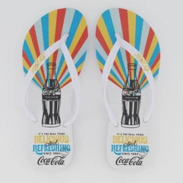 Imagem de Chinelo Coca Cola Power Of Color Feminino Branco-Feminino