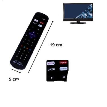 Imagem de Controle Remoto Compatível Com Televisão SmartAoc Roku Tv Com Botões G