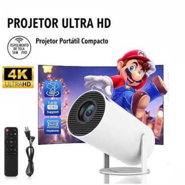 Imagem de Mini projetor portátil para Android Smart Tv 4k Hd Led 1080p HDMI Proj