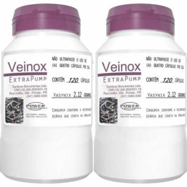 Imagem de Kit 2X Veinox - 120 Cápsulas - Power  Supplements - Power Supplements