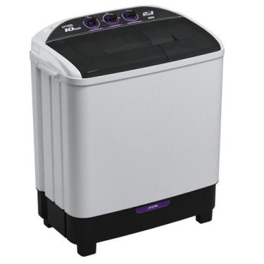Imagem de Lavadora de Roupas Twin Tub 2 em 1 - 10 Kg - Lava 6 Kg e Centrifuga 4 