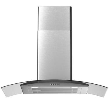 Imagem de Exaustor de vidro curvo montado na parede Soonye 30" 450m³/h