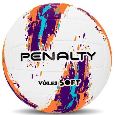 Imagem de Bola Vôlei Penalty Soft XXIII Cor: Branco E Rosa