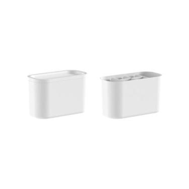Imagem de kit organizadores de Bancada Ou 2 peças Linha Bold, Branco