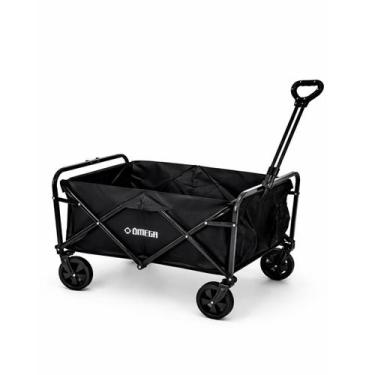 Imagem de Carrinho Dobrável Multiuso Reforçado 80kg Praia Camping com Rodas 5" G