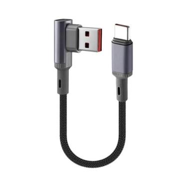 Imagem de Cabo USB C Curto 66W Para Carregamento Rápido Trançado 15CM 25CM 50CM 