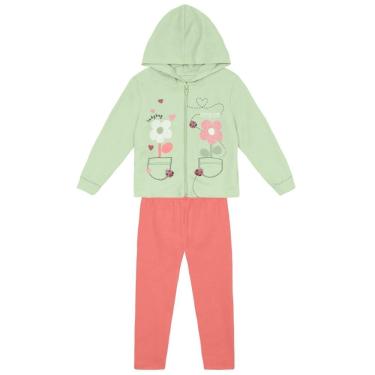 Imagem de Conjunto infantil menina de flores com glitter Brandili