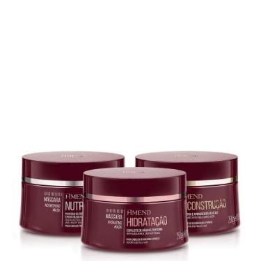 Imagem de Kit Máscaras Hidratação + Nutrição + Reconstrução  Cronograma Capilar 