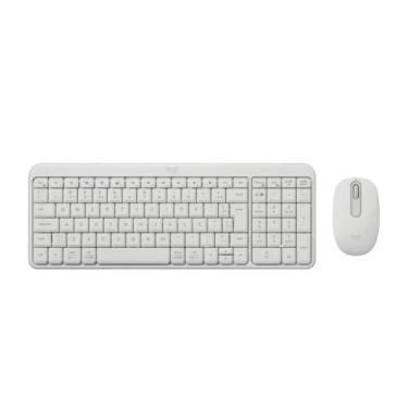 Imagem de Combo Teclado e Mouse Bluetooth MK250 Design Compacto Logitech Branco 