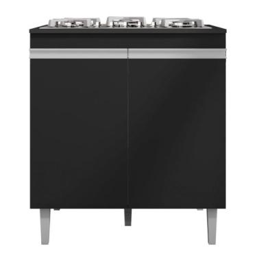 Imagem de Balcão Gabinete Para Cooktop Cozinha Andréia 4/5 Bocas com Tampo 2 Por