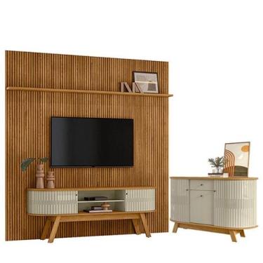 Imagem de Estante Home Theater Com Bancada Suspensa New Laguna com Aparador para