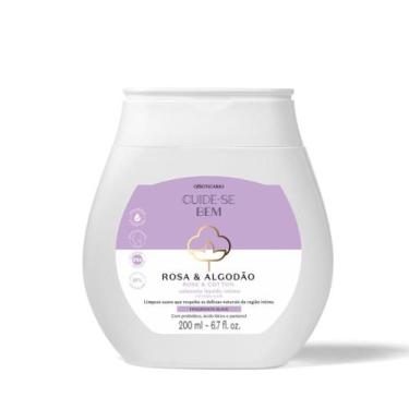 Imagem de Sabonete Líquido Íntimo Cuide-se Bem Rosa e Algodão 200ml OBoticário -
