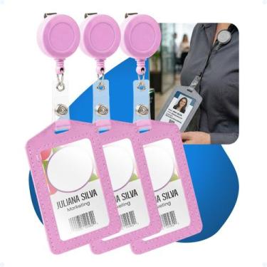 Imagem de Kit 3 Roller Clip Cracha Credencial Carteirinha De Estudante - Hxt, Ro