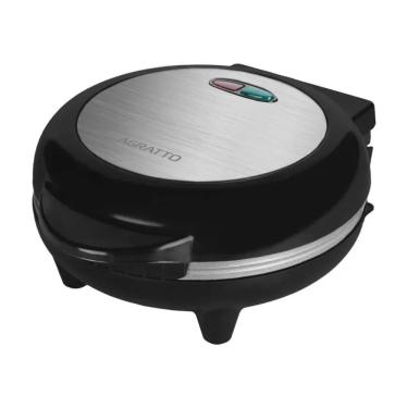 Imagem de Omeleteira Antiaderente Elétrica Dupla Mr Cheff Agratto Inox Redonda 800W - 220V