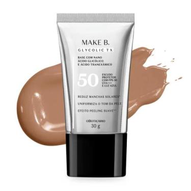Imagem de Base Líquida Make B. Glycolic TX 30g - Maquiagem , Cor 180