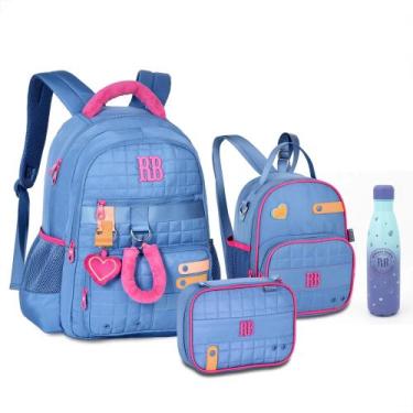 Imagem de Kit Escolar Rebecca Bonbon Mochila Costas Lancheira Estojo