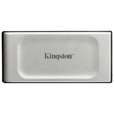 Imagem de SSD Externo Kingston XS2000 Portátil Alta Velocidade Prata e Preto 2000G