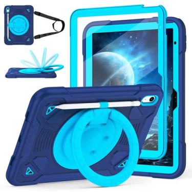 Imagem de Capa HAIKEDZ para iPad 11ª Geração 11" e 10ª Geração 10,9" Azul Marinh