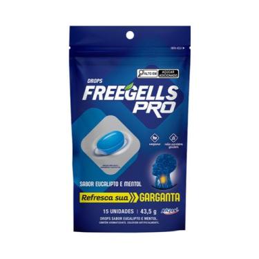 Imagem de Drops Freegells Pro Eucalipto Bala Refresca Garganta Vegana Riclan - 1