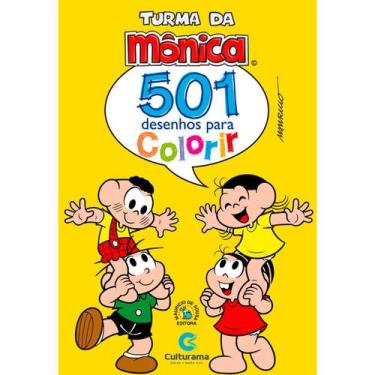 Imagem de Livro - 501 Desenhos Para Colorir Turma Da Mônica