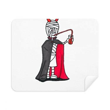 Imagem de Egypt Mummy Halloween Vampiro Horus Pano de limpeza Limpador de tela 2 peças Tecido de camurça