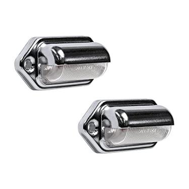 Imagem de 1 peça de luz de placa de LED [Certificado SAE/DOT] [À prova d'água] [Resistente] conveniente luz de cortesia de LED para trailers, RV, caminhões e barcos etiquetas de licença - caixa pretaONLINE LED STORE 2 Pack CAZLEDSIL0122-CH