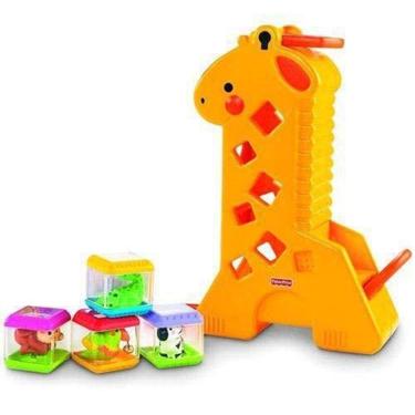 Imagem de Fisher Price Girafa Divertida Com Blocos B4253 Mattel