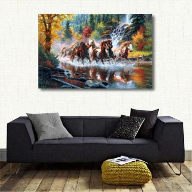 Imagem de Quadro decorativo Cavalos na Natureza Art