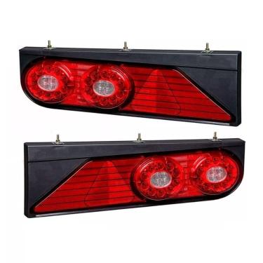 Imagem de Par Lanterna Traseira Completa Carreta Randon Led Apos 2013