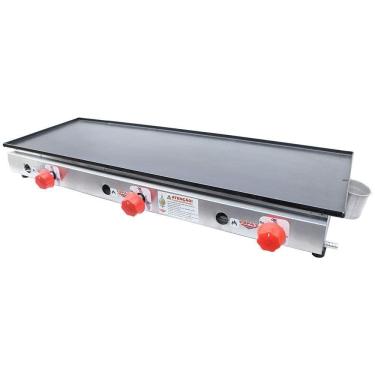 Imagem de Chapa a Gás Cefaz 90 cm Baixa Pressão 3 Queimadores CS-03
