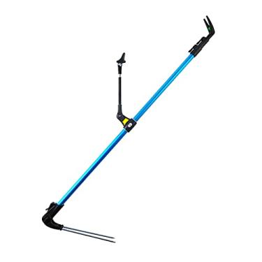 Imagem de Barraca de pesca Suporte de haste de pesca Alumínio Alumínio Turret Suporte de torre de torre de pesca com a estrutura de suporte da haste de pesca de plataforma de inserção do solo pode ser posiciona