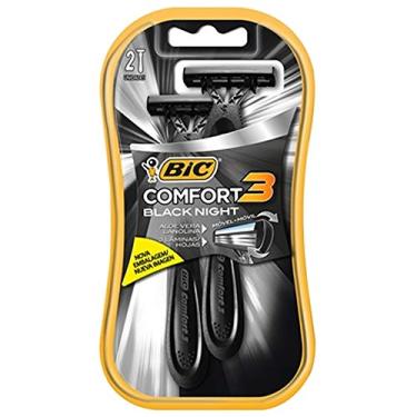 Imagem de Aparelho De Barbear Comfort 3 Black Night Caixa 12 Cartelas