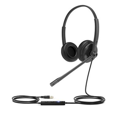 Imagem de Fone de ouvido HWUSA Yealink UH34 Dual USB-A – Certificado por equipes
