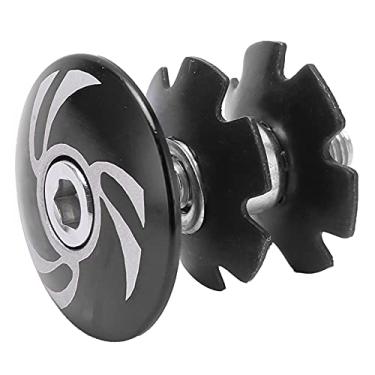 Imagem de Fone de ouvido para bicicleta, fácil de instalar, design profissional, fone de ouvido de alta segurança com porca estrela de bicicleta, tamanho pequeno para bicicleta (preto)