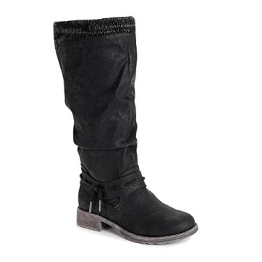 Imagem de MUK LUKS Botas femininas Lukees Bianca Briana Moda, Preto, 6.5
