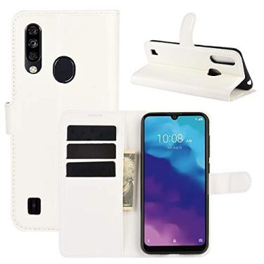 Imagem de YUNCHAO Caixa de telefone Para ZTE Lâmina A7 2020 Versão Fingerprint Litchi Textura Horizontal Flip Caixa Protetora com suporte e Cartão Slots & Carteira capa para celular