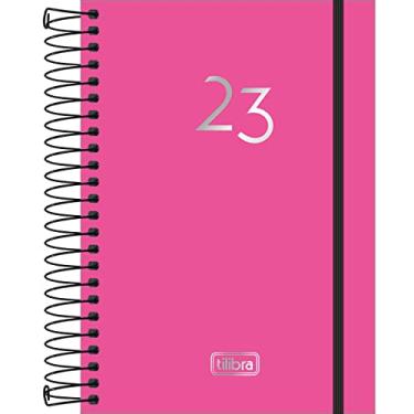 Imagem de Agenda Espiral Diária 14 x 20 cm Neon 2023 - Pink - Tilibra