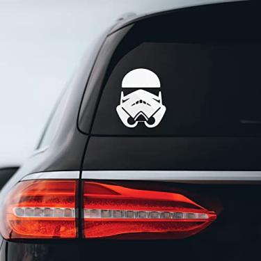 Imagem de Decalques Bargain Max - Stormtrooper Imperial - Decalque adesivo notebook carro laptop 15 cm (branco)