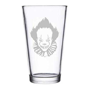 Imagem de We All Float Down Here Filme de Terror Palhaço - Copos de cerveja com gravação a laser para cerveja, caneca de 473 ml